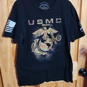 USMC Eagle Globe & Anchor Graphic Tee Sandbox GRUNT STYLE
